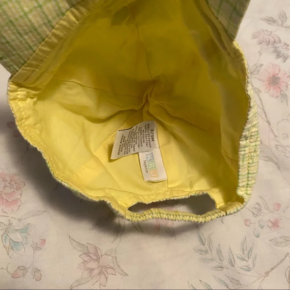 🔥CLEARANCE🔥 Baby Turtle Baseball Cap - Yellow & Green - 3/9 Mths - Cute 🐢 🥰